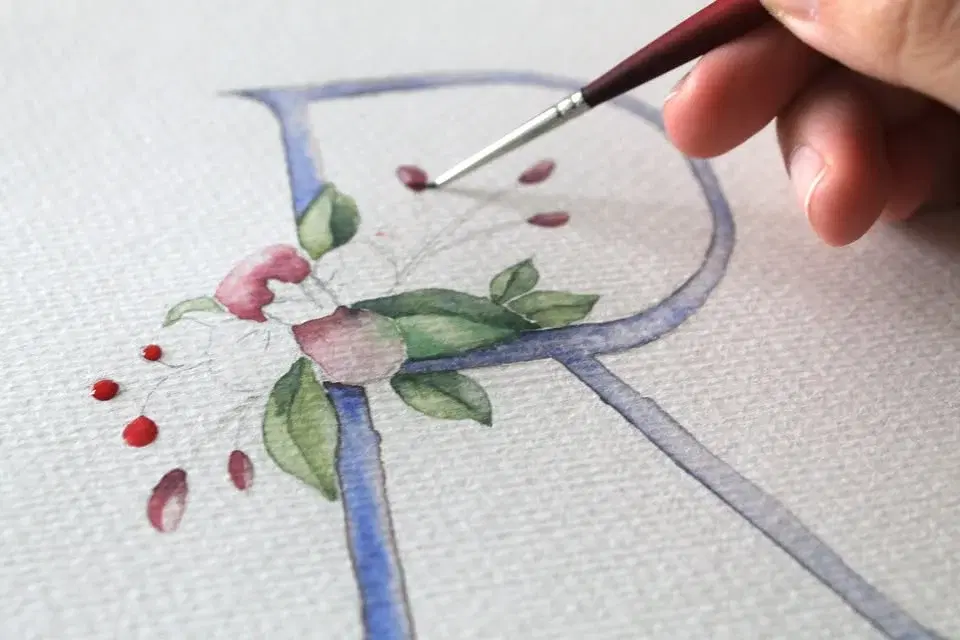 Watercolor Lettering - Baby friendly