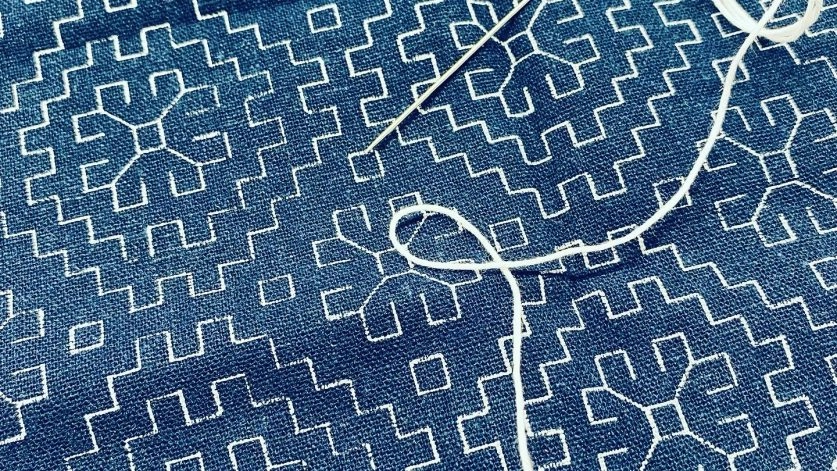 Laga kläder med sashiko