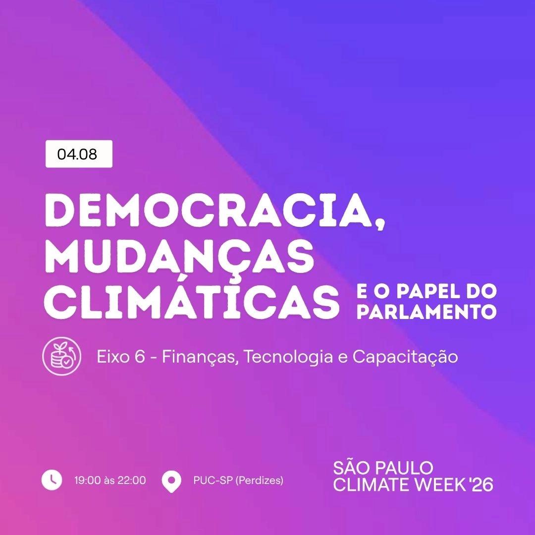 DEMOCRACIA, MUDANÇAS CLIMÁTICAS E O PAPEL DO PARLAMENTO