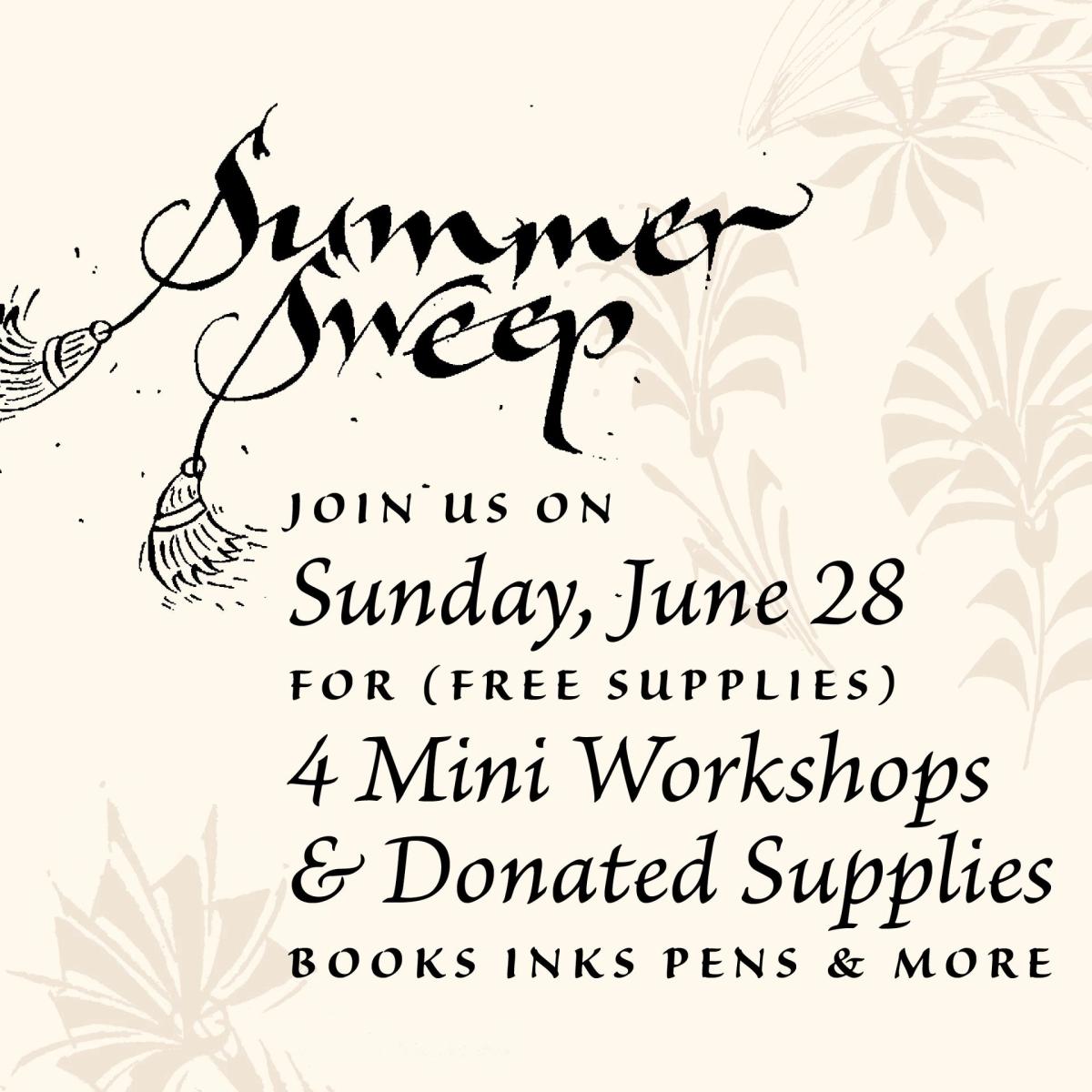 Calligraphy Summer Sweep