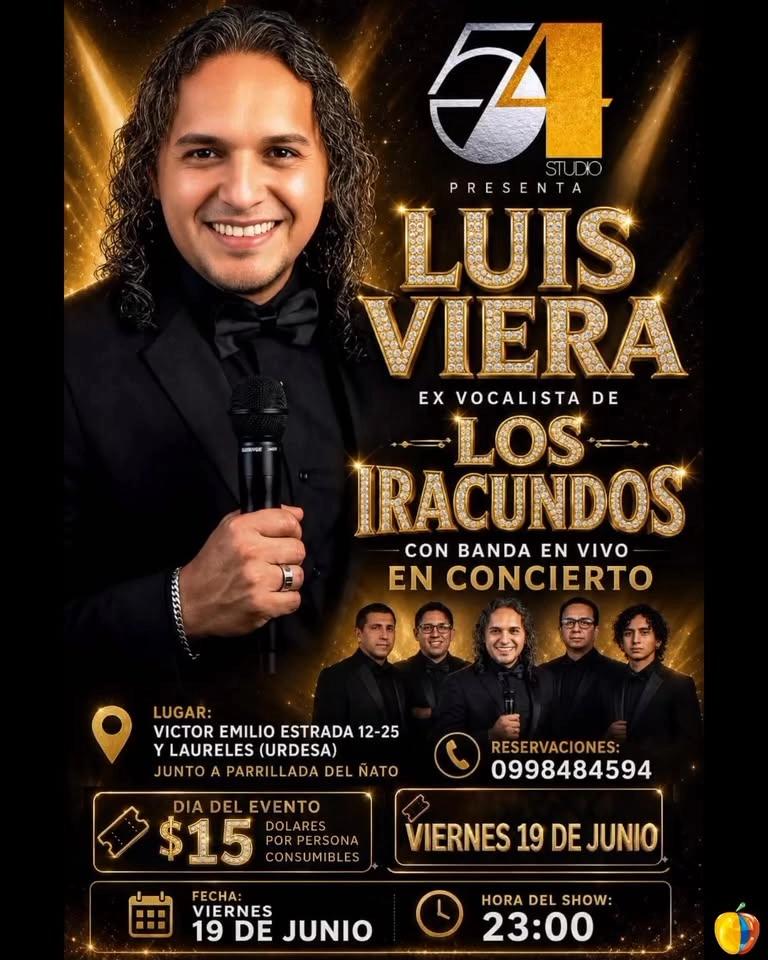 LUIS VIERA EX VOCALISTA DE LOS IRACUNDOS CON BANDA EN VIVO