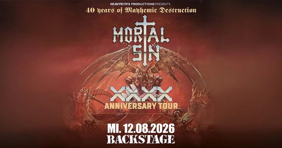 MORTAL SIN | 40 YEARS OF MAYHEMIC DESTRUCTION | BACKSTAGE MÜNCHEN 2026