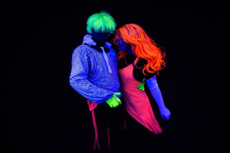 Underground Black Light Theatre Interactive Show in Prague: Images of love