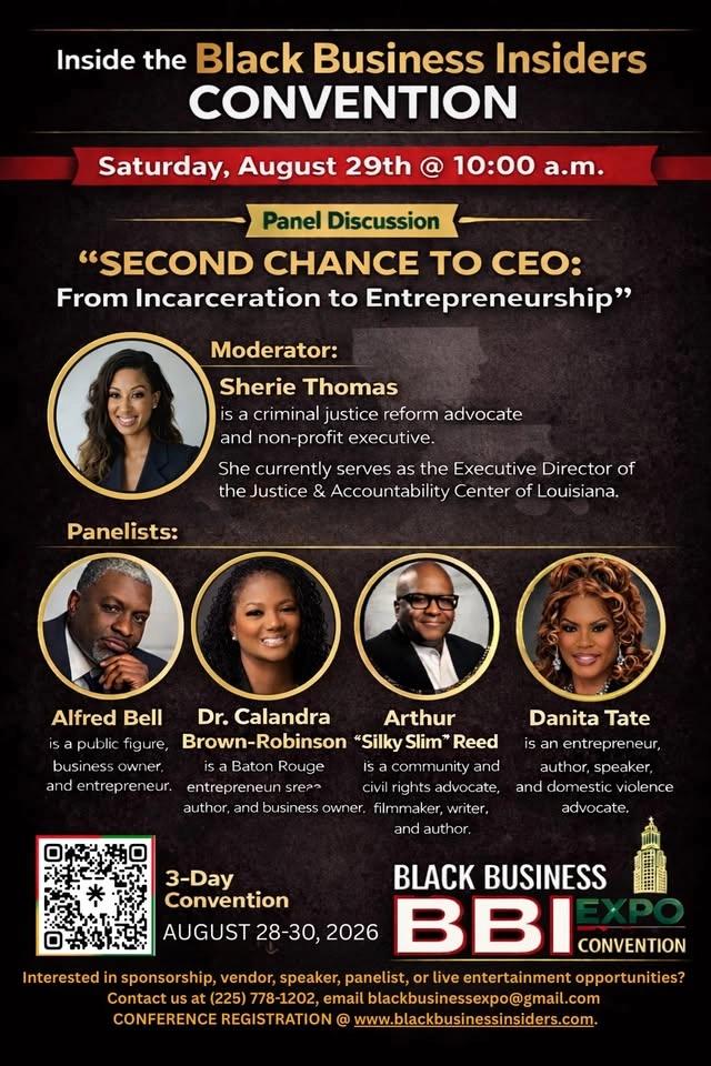 BBI PANEL: SECOND CHANCE TO CEO: From Incarceration to Entreprenuership
