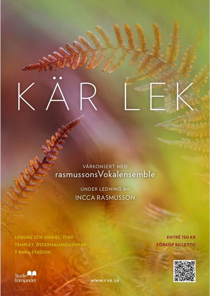 Kär lek - vårkonsert med Rasmussons vokalensemble
