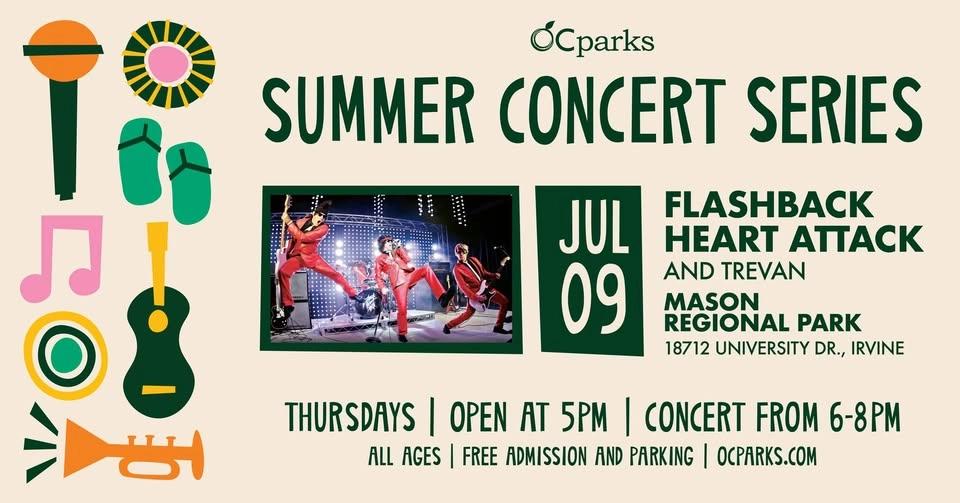 Flashback Heart Attack: 2026 OC Parks Summer Concert Series