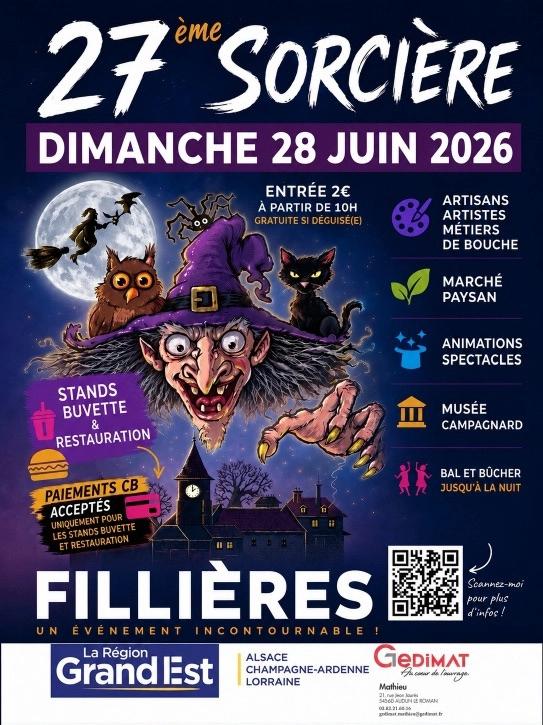 Fête de la Sorcière à Fillières, dimanche 28 Juin 2026