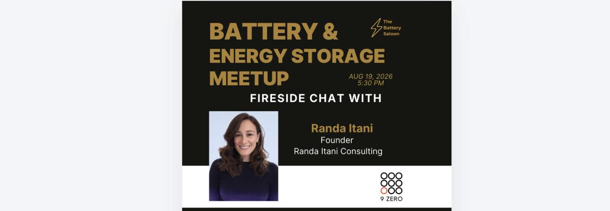 🌐 Battery & Energy Storage Meetup - How to Build Leverage with Your Suppliers for Startups