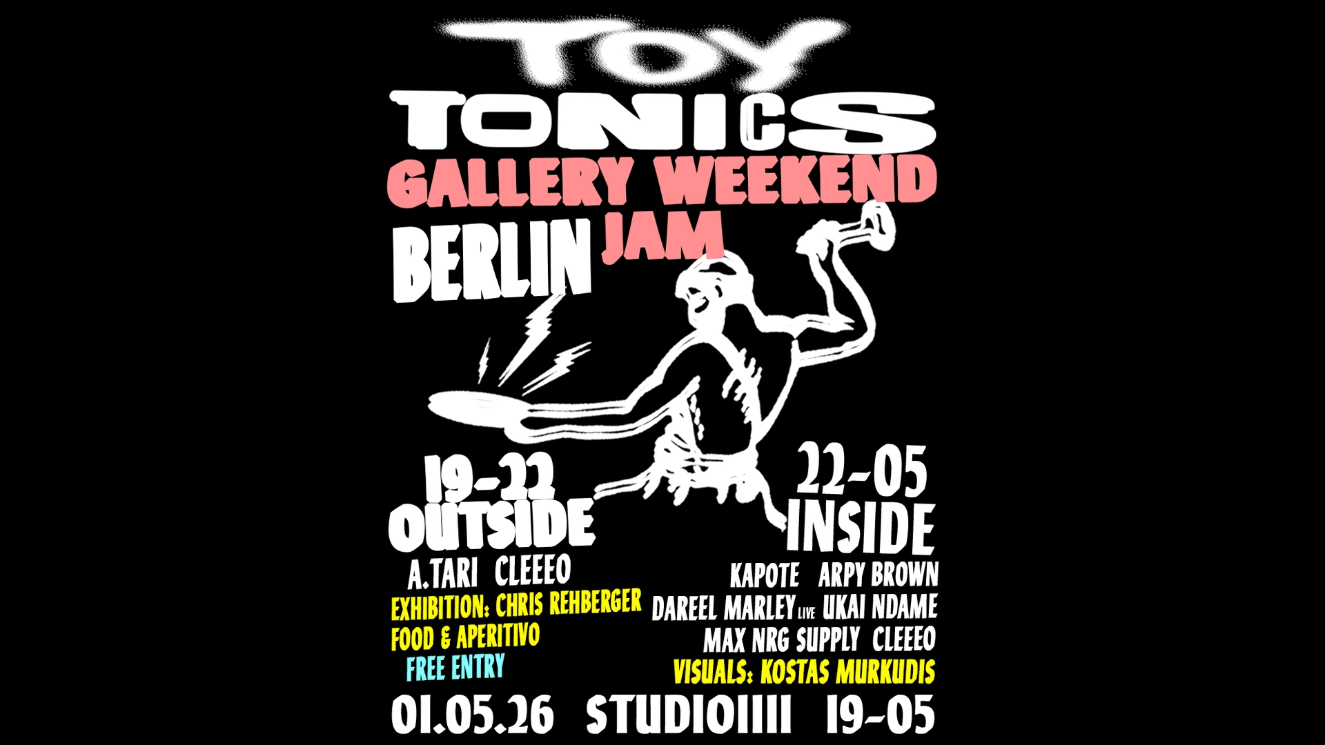 Toy Tonics Gallery Weekend Jam - Open Air & Indoor