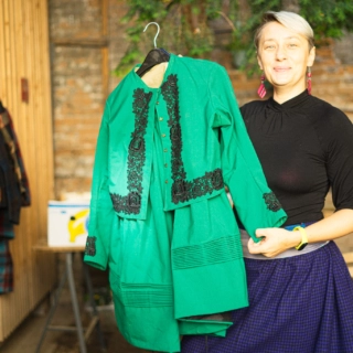 Beneficial mini-market of women’s folk dresses from Podluží and folklore flea market