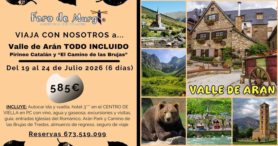 Circuito VALLE DE ARÁN + Pirineo Catalán y Camino de la Bruja TODO INCLUIDO