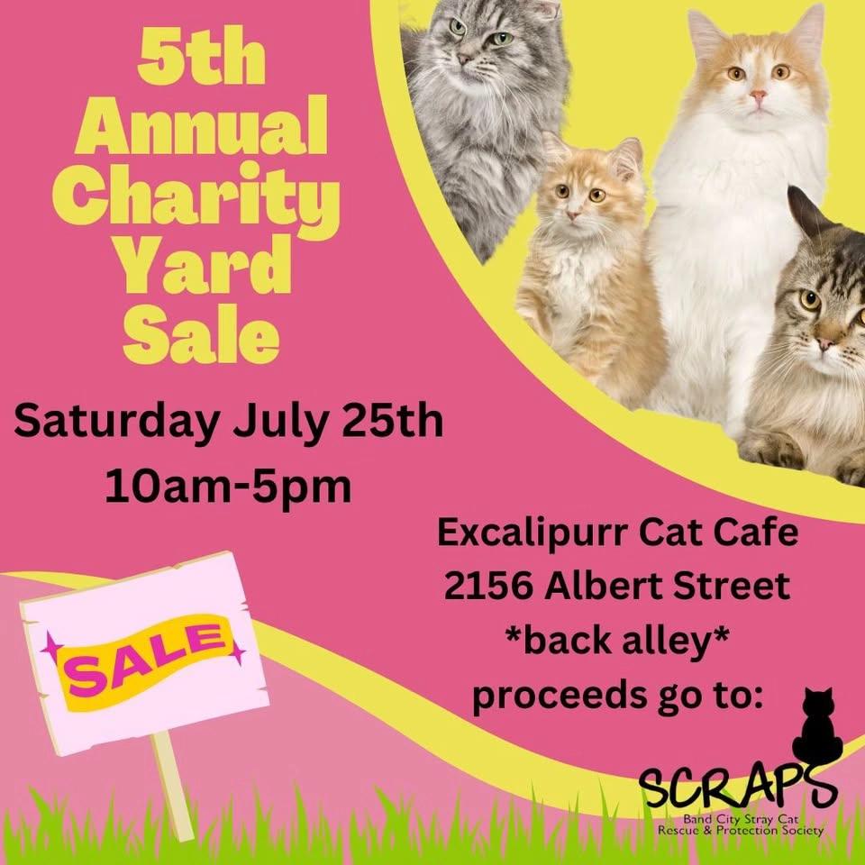 5th Annual Charity Yard Sale- July 25th