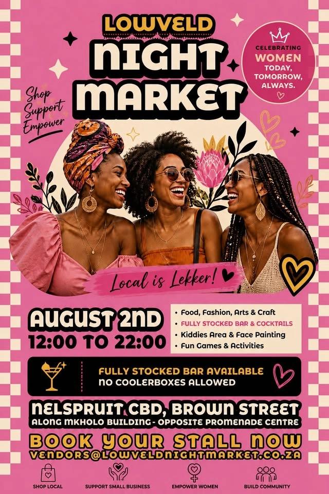 Lowveld Night Market- Celebrating Women’s Month