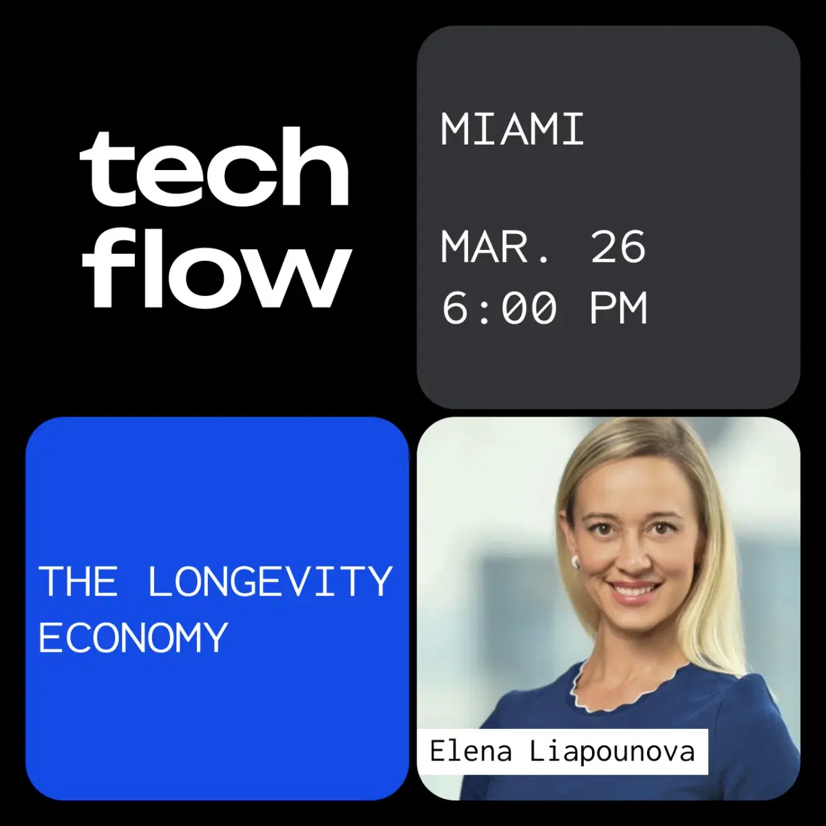 Tech Flow Miami — AI, Longevity & Venture Capital with Elena Liapounova (Harvard Business School, $200M NASDAQ debut)