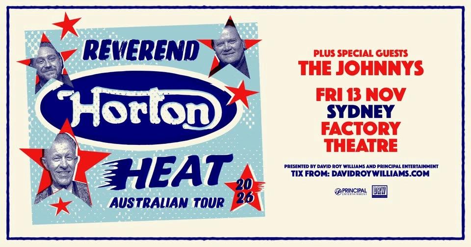 REVEREND HORTON HEAT | Factory, Sydney | Fri 13 Nov