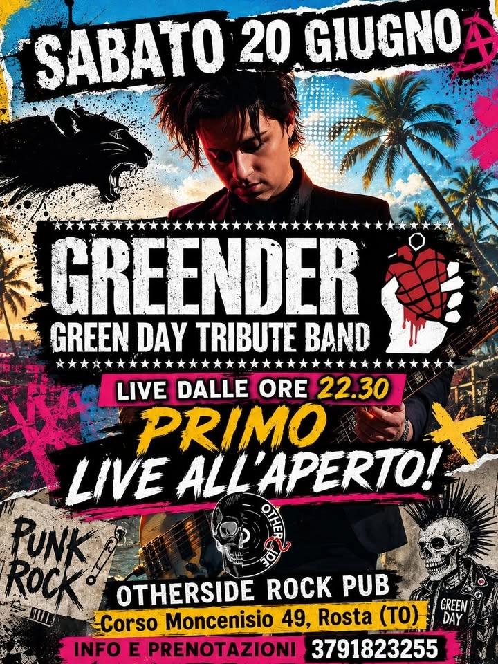 Greender Green Day tribute band Live @Otherside Rock Pub