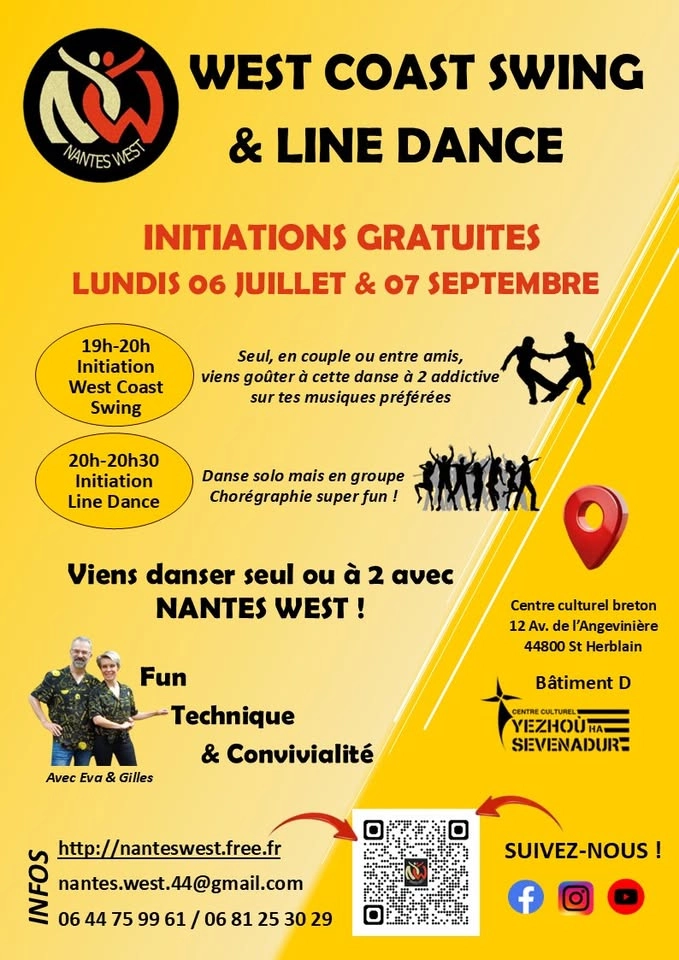 Initiations gratuites West Coast Swing & Line Dance