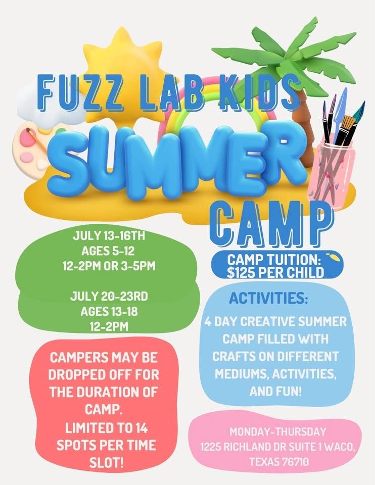 Fuzz Lab Summer Camp Ages 13-18 (12pm-2pm)