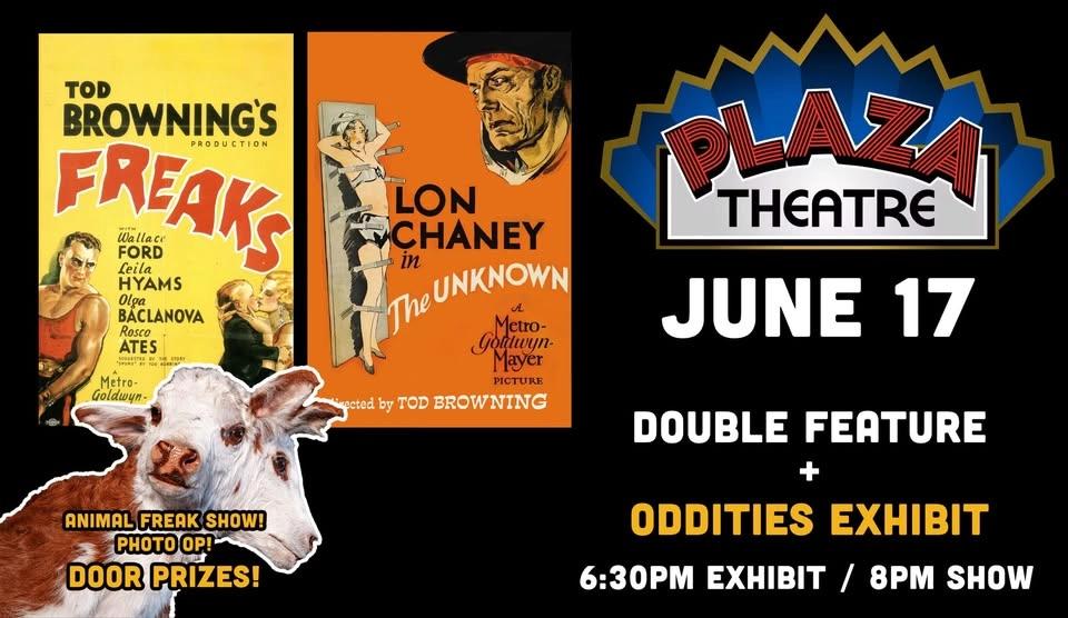 Tod Browning Double Feature: FREAKS (1932) + THE UNKNOWN (1927) with The Oddities Museum