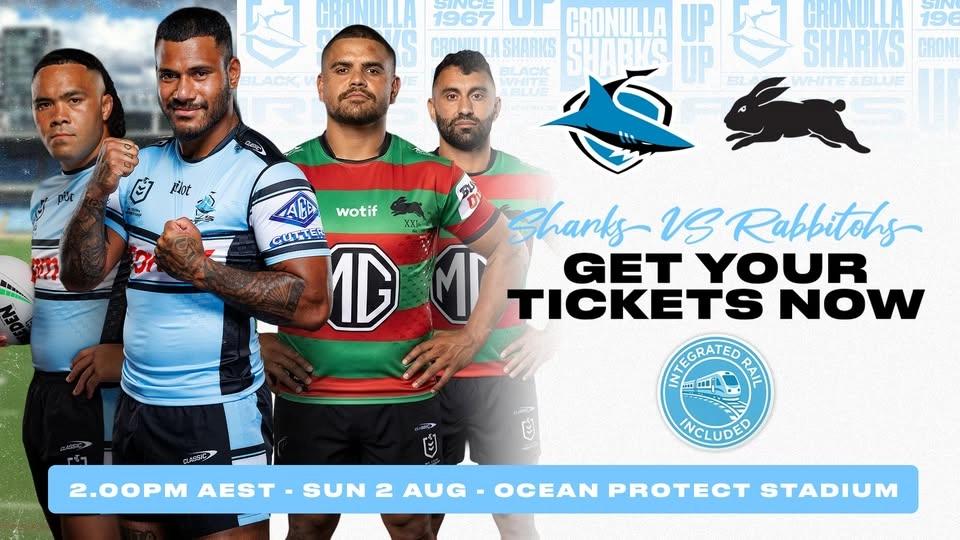 2026 NRL Telstra Premiership - Cronulla Sharks v South Sydney Rabbitohs