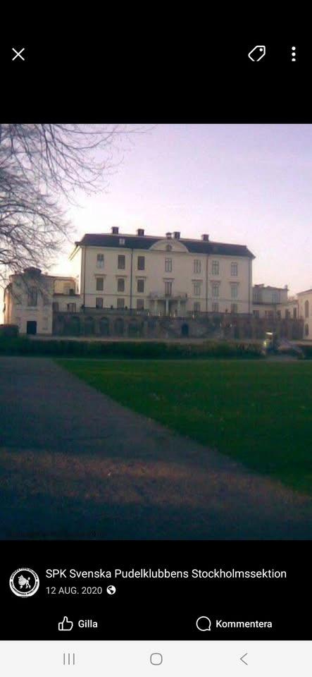Pudelpromenad i Rosersbergs slottspark