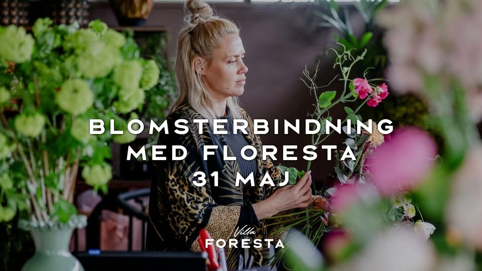 Blomsterbindning med Floresta på mors dag