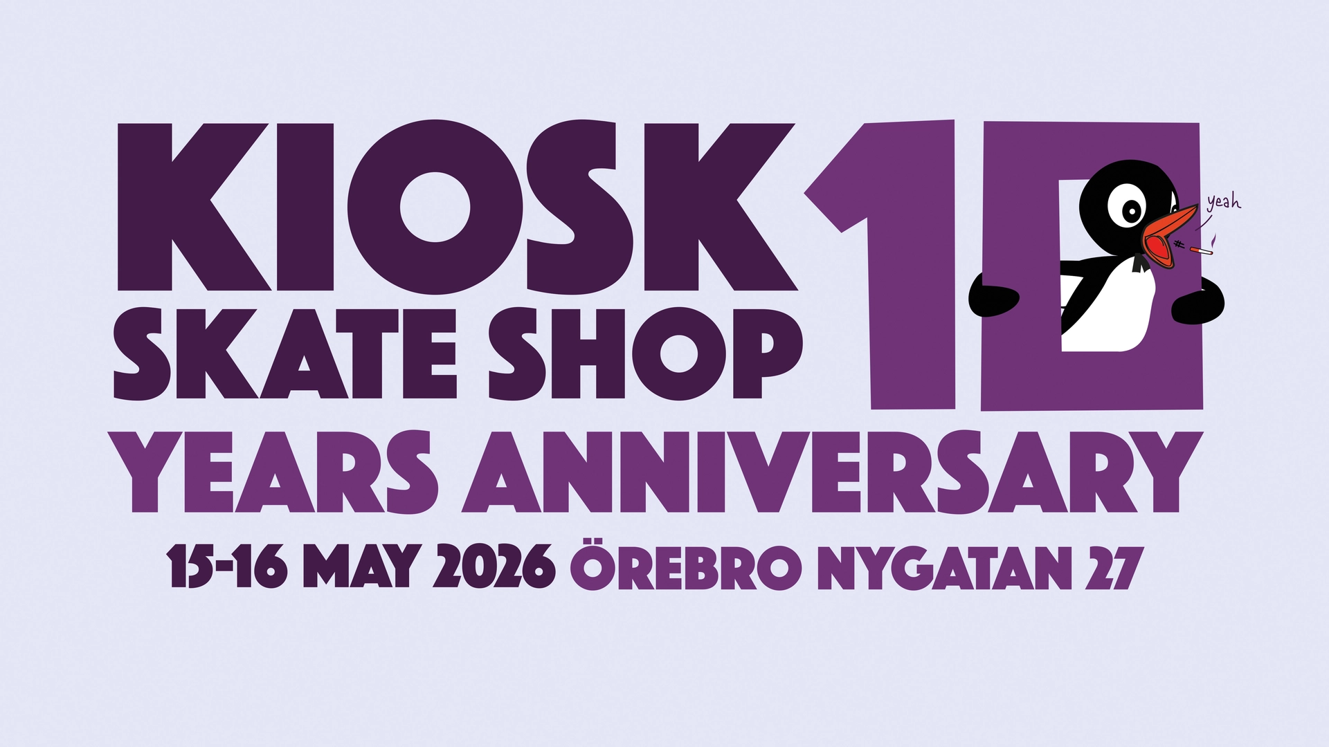 KIOSK SKATE SHOP 10 YEAR ANNIVERSARY