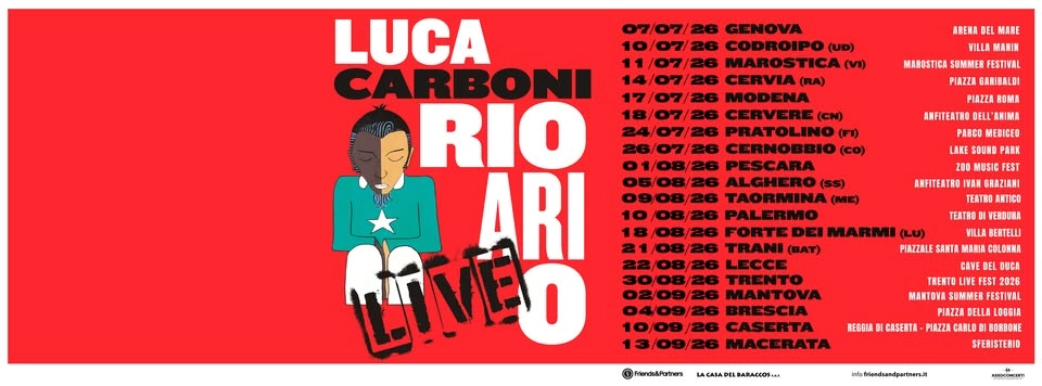 Rio Ari O LIVE - Luca Carboni 17/07/2026 Jazz Open Modena - Modena