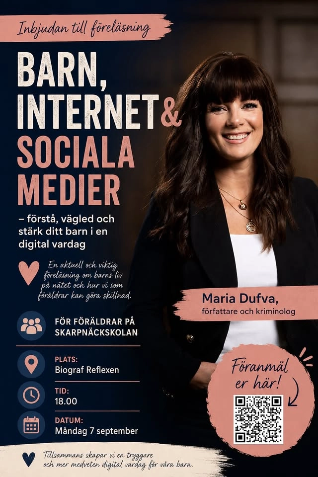 Föreläsning av Maria Dufva: Barn, internet och sociala medier
