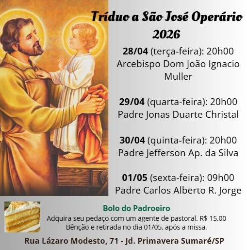 Tríduo São José Operário