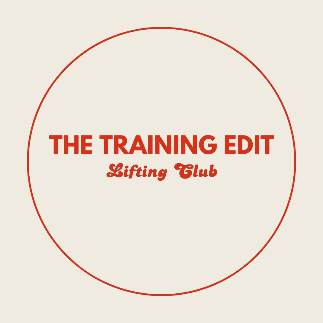 The Training Edit Lifting Club 8/13