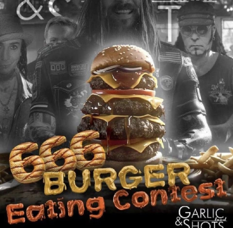 666 Burger eating contest