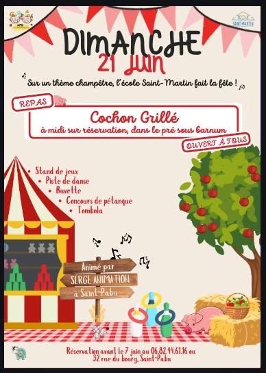 Cochon grillé + animations