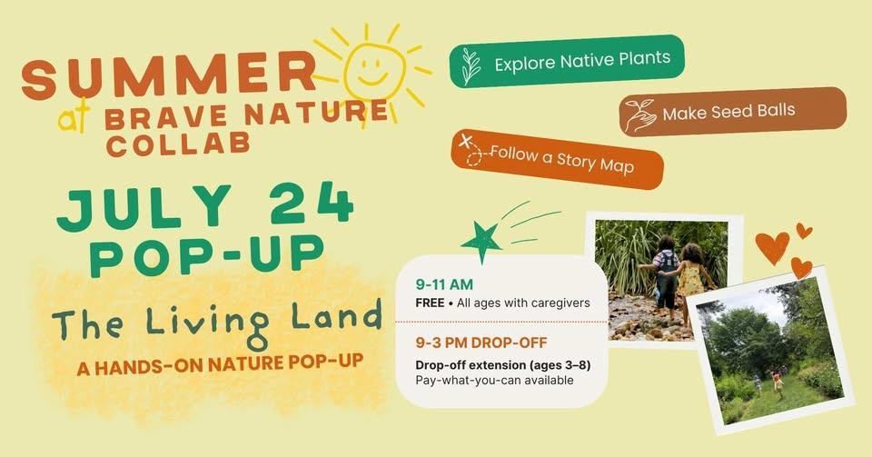 The Living Land - A Hands-on Nature Pop-Up at Edgerton Park!