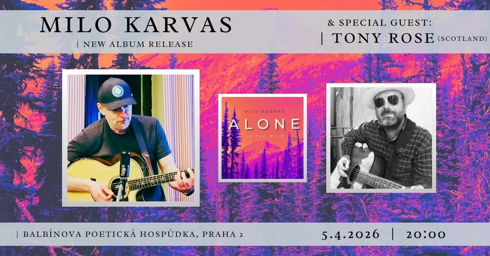 MILO KARVAS | New album release | & special guest TONY ROSE