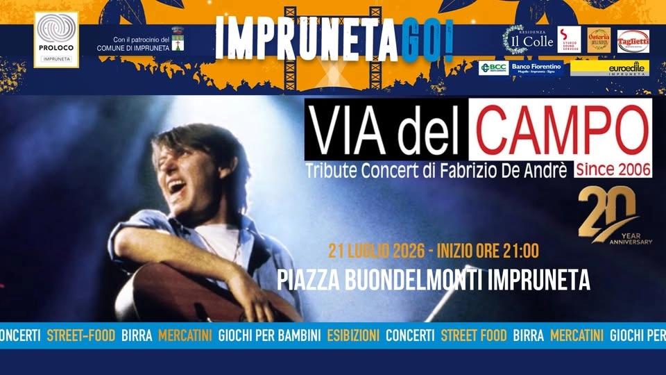 VIA DEL CAMPO - TRIBUTE CONCERT FABRIZIO DE ANDRร Live @ ImprunetaGo!