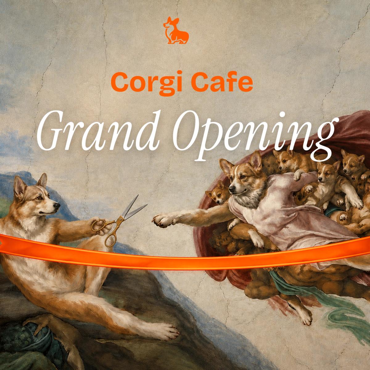 Corgi Cafe Grand Opening
