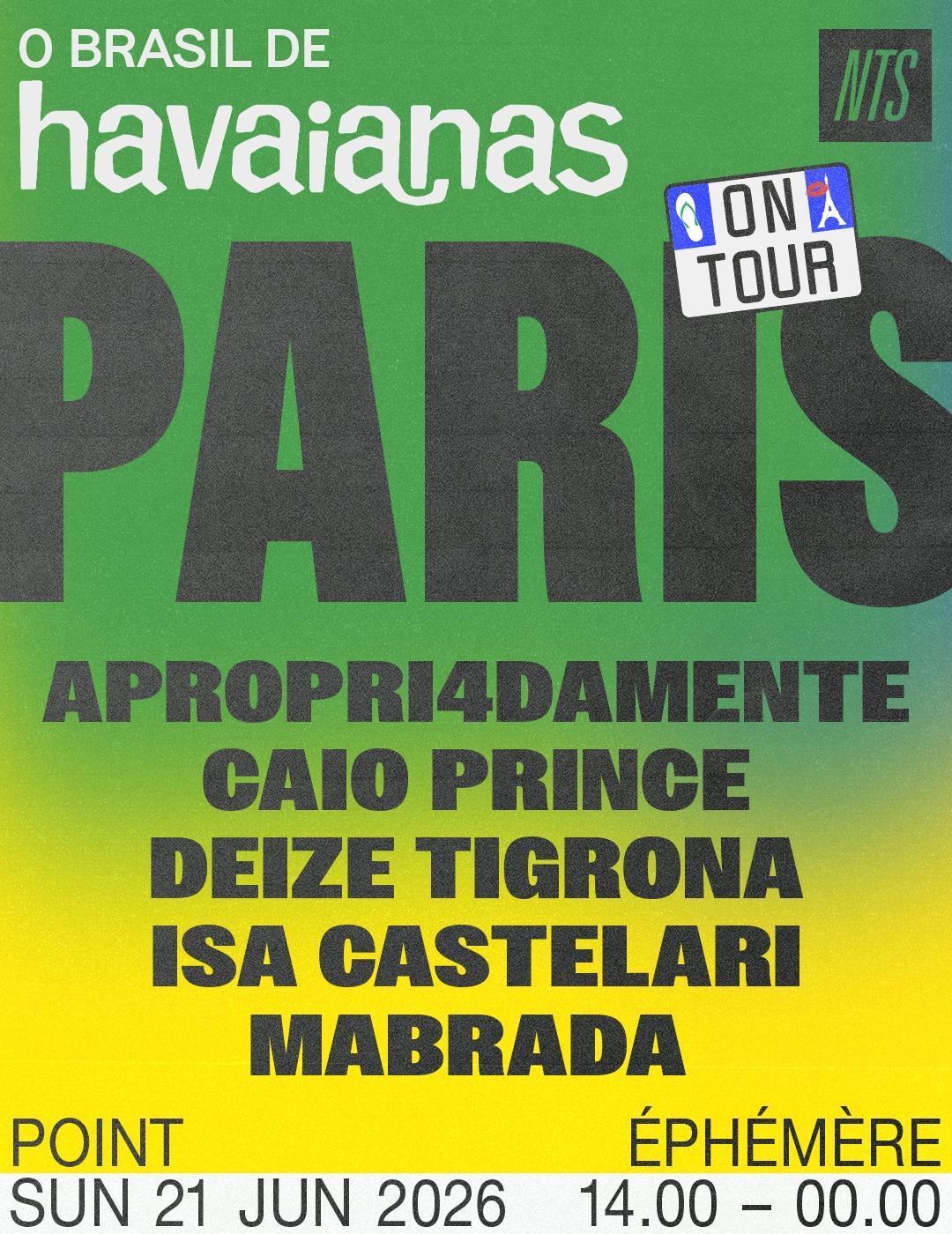 Fête de la Musique: NTS x Havaïanas