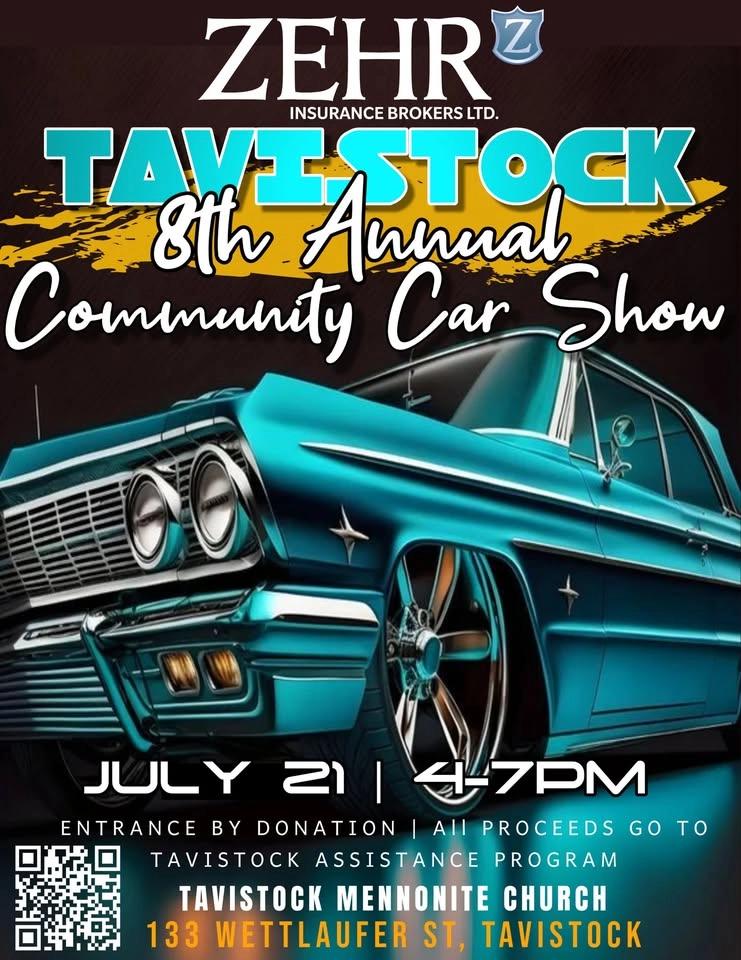 8th Annual - Tavistock Community Car Show