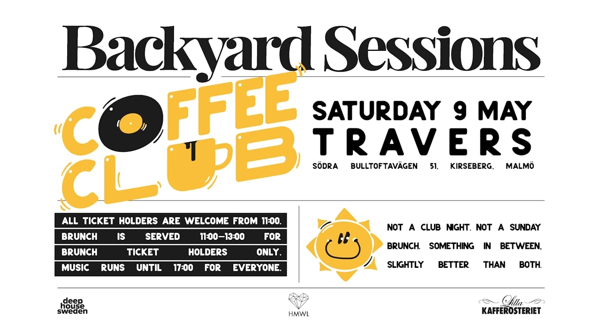 Backyard Sessions: Coffee Club #1 - 9 May 2026