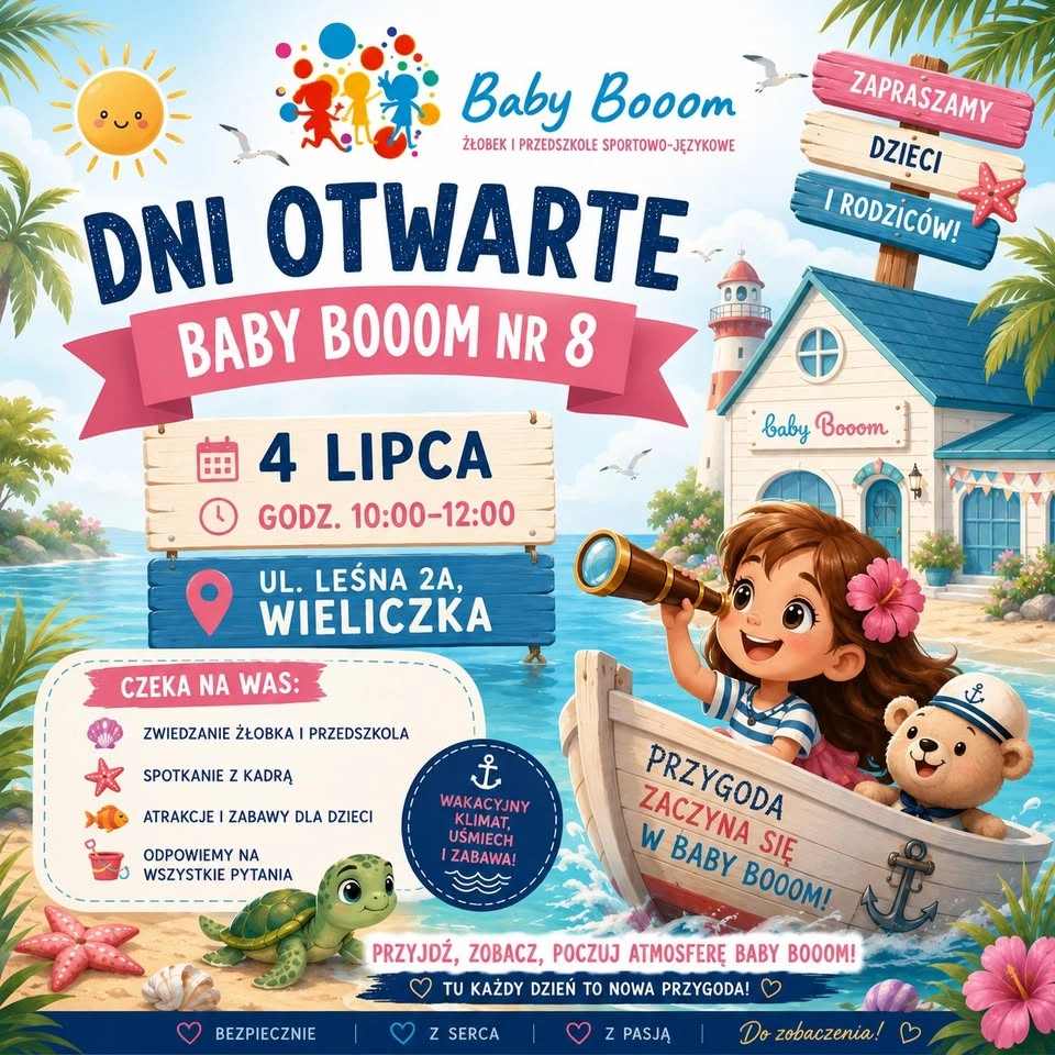 🌊☀️ DZIEŃ OTWARTY "BABY BOOOM" NR 8 W WIELICZCE! ☀️🌊