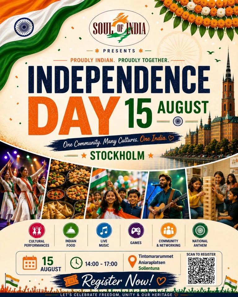 Independence Day 15th August SOI Sollentuna