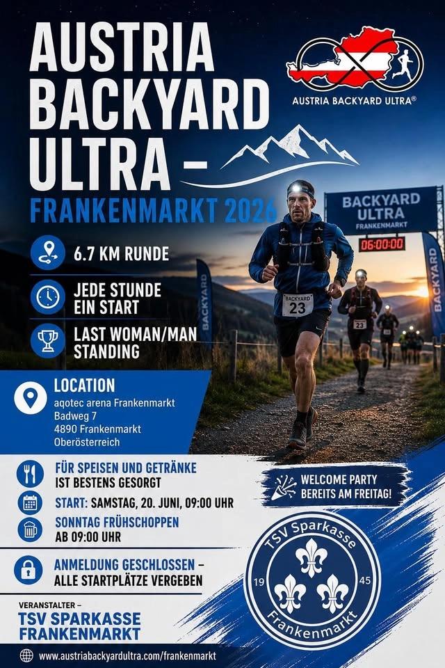 Austria Backyard Ultra 2026 - Frankenmarkt