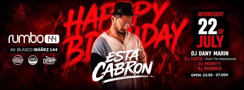 ESTA CABRON BDAY DANY MARIN - WEDNESDAY 22-07-2026 - DISCO RUMBO144