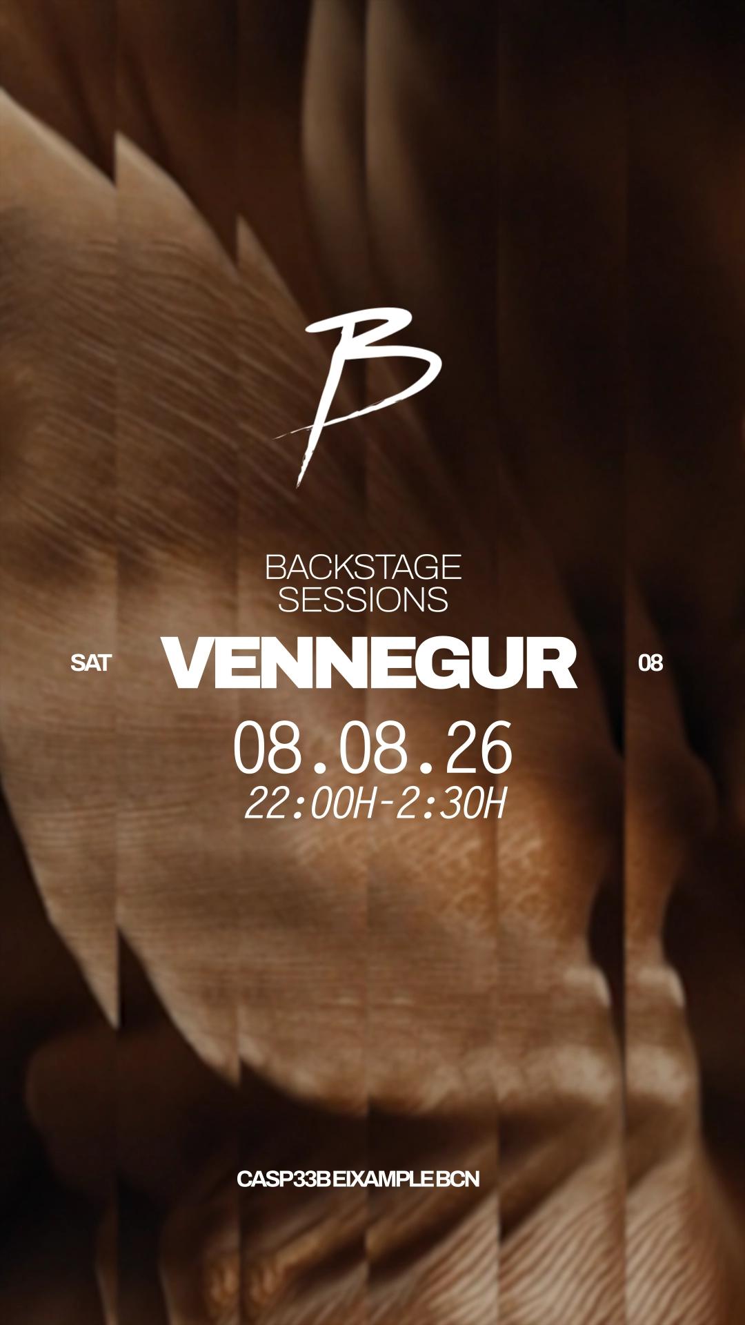 Backstage with Vennegur