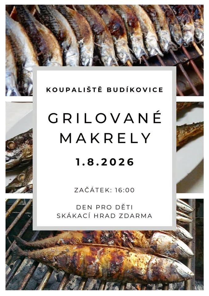 Grilování makrel - Budíkovice