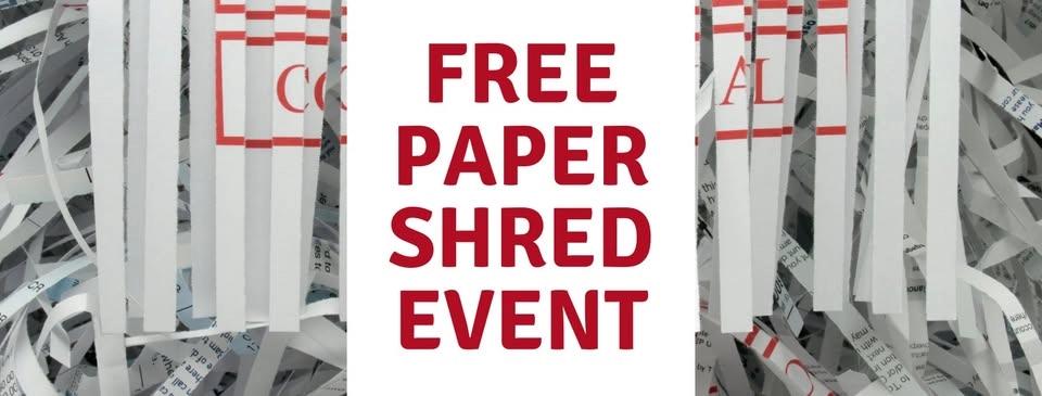 FREE Paper Shred Event