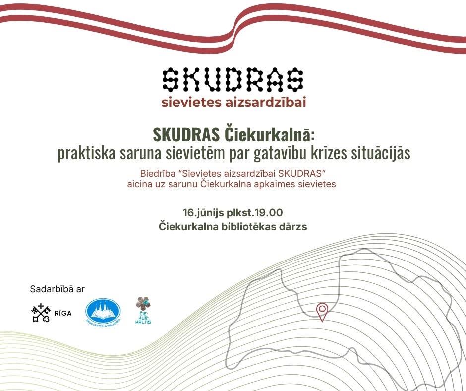 SKUDRAS Čiekurkalnā - praktiska saruna sievietēm par gatavību krīzes situācijās
