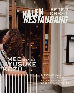 Efter jobbet med Yusuke Kozu (Vinyl-DJ) | Nalen Restaurang, Stockholm
