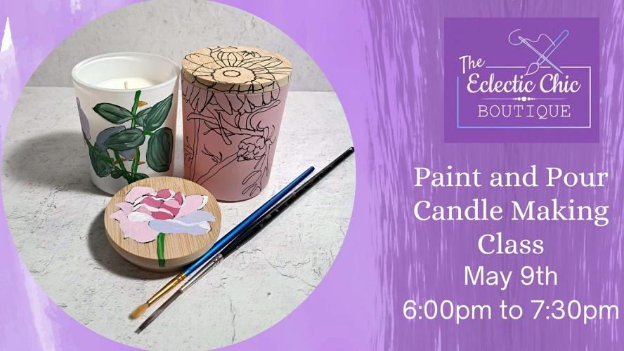Paint & Pour Candle Making Class